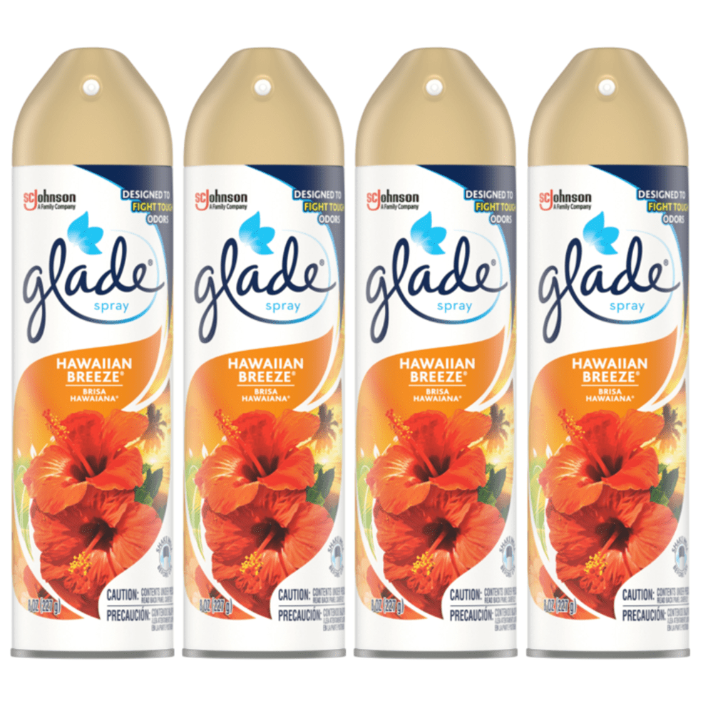 Glade Hawaiian Breeze Air Freshener Room Spray, 8 oz (4Pack) Walmart