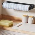 thumbnail image 1 of Almacenamiento y organización de la cocina, portarrollos de papel higiénico de 12,6 pulgadas de aleación de aluminio para montar en la pared, toallero colgante para baño y cocina., 1 of 9