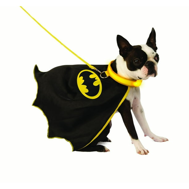 Batman Light Up Pet Dc Comics Superhero Costume Cape With Leash-S -  