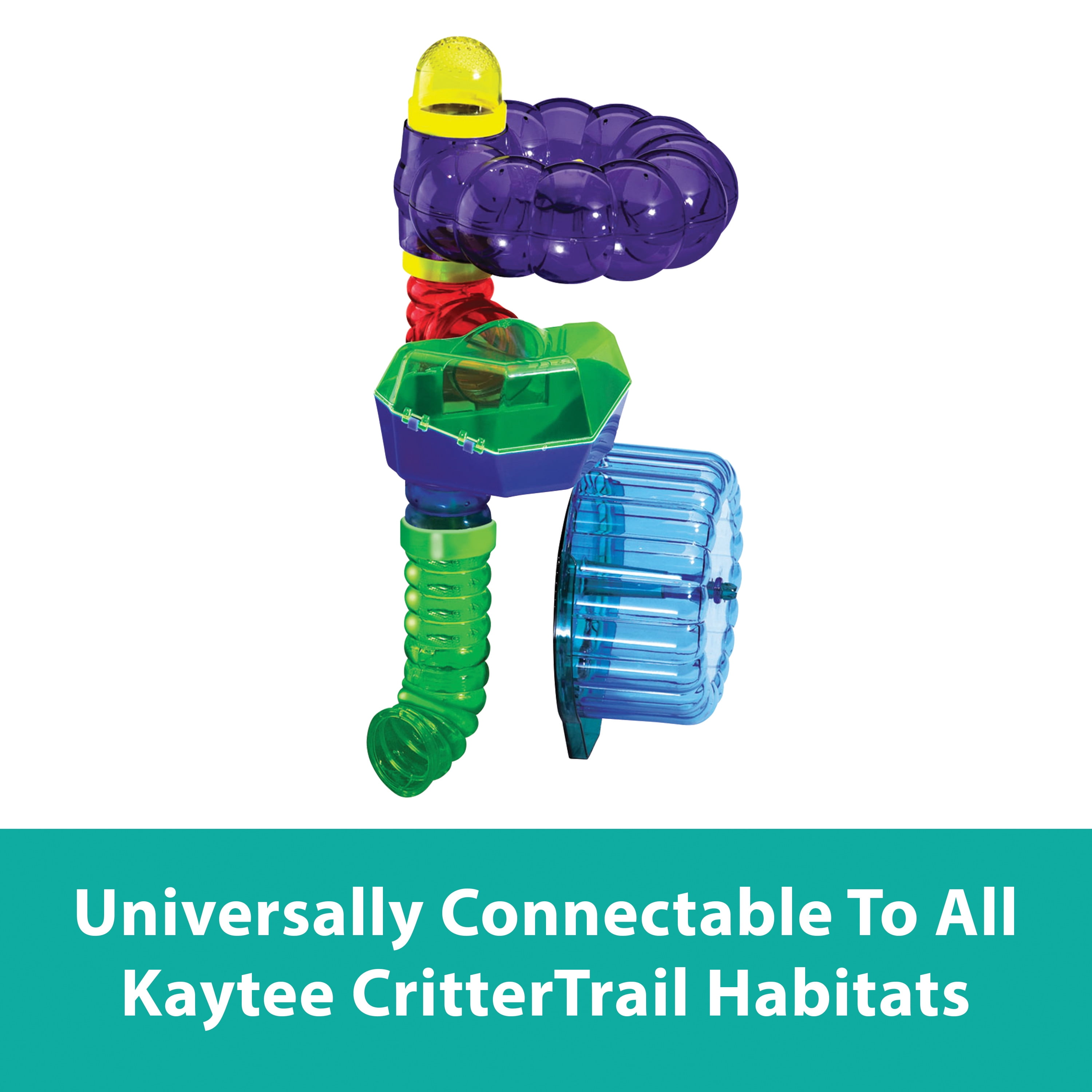 Assorted Colors Bundle KT Kaytee CritterTrail Fun-nels Straight Tubes and Twist & Turn Tubes 