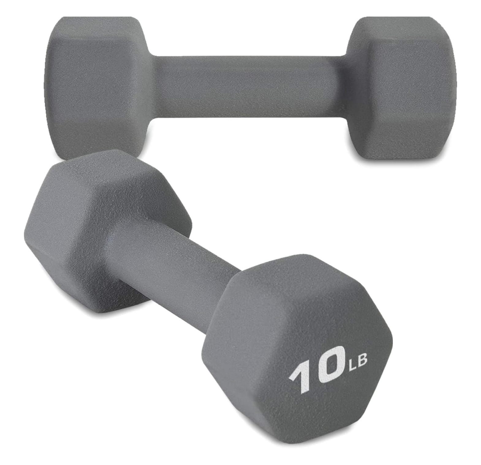 10LB Set of 2 Hex Dumbbells Rubber Coated Cast Iron Hex Black Dumbbell Free Weights for Exercises Neoprene Dumbbell Hand Weights Anti-Slip Anti-roll Hex Shape Colorful 10Lbs Pair