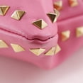 thumbnail image 5 of Pre-Owned Valentino Rockstuds Clutch Bag, Leather, Pink, Women's, 5 of 17