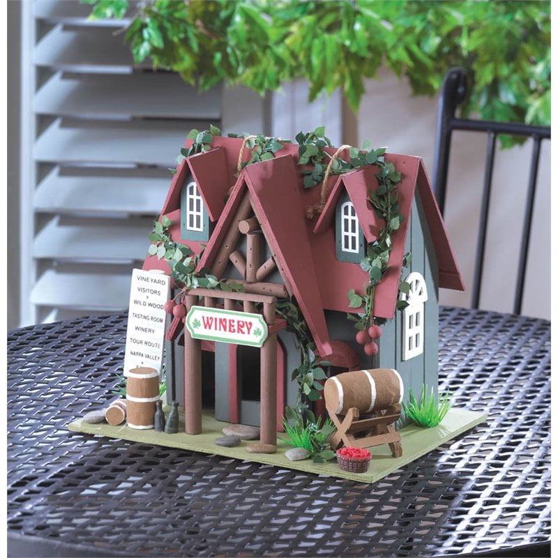 Zingz and Thingz Cottage Winery Birdhouse by Koolekoo
