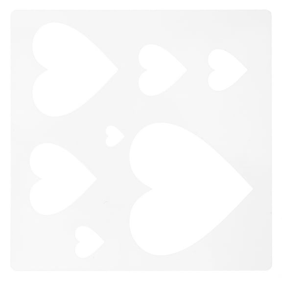 KALLORY Heart Painting Stencil 1Pcs Plastic Craft Stencil Template For Holiday Decoration