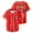Red, variant on Cuco Ridin Tour 2025 Baseball Jersey Women Men V-Neck Short Sleeve Casual Trendy T-shirt