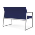 thumbnail image 5 of Gansett Reception Waiting Room Healthcare Loveseat / Silver Steel / Blue, 5 of 5