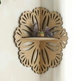 thumbnail image 3 of AOOOWER Artistic Floral Cut Out Wood Wall Corner Shelf Crystal Display Rack Home Decors For Kitchen Bathroom Living Room Office, 3 of 11