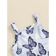 thumbnail image 5 of Bagilaanoe Toddler Baby Girl Summer Jumpsuit Sleeveless Floral Print Romper Overalls 12M 18M 24M 3T 4T Kids Flare Pants Summer Clothes, 5 of 7