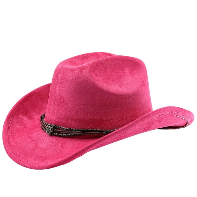 Functional Western Cowboy Hat for Outdoor Adventures with Curved Brim Lightweight Travel Accessory