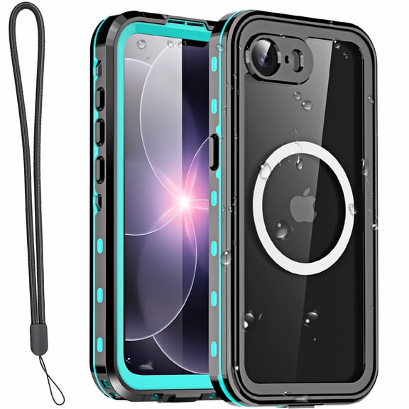 AICase Magnetic For iPhone 17e 2026 Case Waterproof Built-in Screen & Camera Lens Protector[IP68 Underwater] [Military Grade Shockproof] Full Body Protection Phone Case