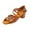 Brown, variant on Sopiago Girls Ballroom Shoes Latin Dance Shoe Satin Salsa Low Heel Practice Dance Shoes Red,2.5 (Little Kid/Big Kid)