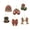 F, variant on Hovilon 6PCS Christmas Wooden Ornaments DIY Pearl Kit, 6 Festive Designs Wood Pendant Style Holiday Tree Decor, DIY Painting of Diamond Craft Set for Home Decoration and Handmade Gift