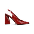 thumbnail image 3 of BAR III Womens Red Comfort Arrica Pointed Toe Sculpted Heel Slip On Dress Slingback 5.5 M, 3 of 4