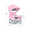 thumbnail image 3 of Asiento elevador portátil para bebés Sunchildor con bandeja y toldo rosa, 3 of 7