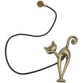 thumbnail image 4 of alzapaños magnéticos para cortina, hermosa hebilla de cortina, diseño de gato, clip de cortina, accesorios para el hogar, sala de estar, dormitorio, oficina (pátina azul), 4 of 5