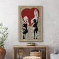 thumbnail image 2 of Wall26 Canvas Print Wall Art Newspaper Kids Paint Heart Graffiti & Street 80s Art Urban Architecture Cityscape Grunge Dark Illustrations Modern Art Decorative for Bedroom/Office - 12"x18", 2 of 5