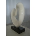 thumbnail image 5 of Nifao Modern Art White Love Statue Made of Resin – Modern Home Decor Sculpture, 19"L x 6"W x 22"H, 5 of 10