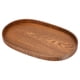 thumbnail image 1 of Bandeja de servicio ovalada de madera Uxcell 15x10" Platter decorativa para el hogar y la cocina, vela, marrón, 1 of 5