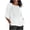 10, variant on Women V Neck Sale Women's Plus Size Casual V Neck 3/4 Sleeve T Shirt with Side Slit Loose Fit Solid Color Summer Top