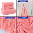 thumbnail image 4 of Velvet Spun Bath Towel Set – 3-Piece Highly Absorbent Towels for Spa, Gym, Bathroom (Soft, Multiple Colors), 4 of 7