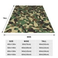 thumbnail image 6 of Camouflage Print Pattern Throw Blanket, Super Soft Anti-Pilling Flannel Bed Blankets, 40"x30", 6 of 8