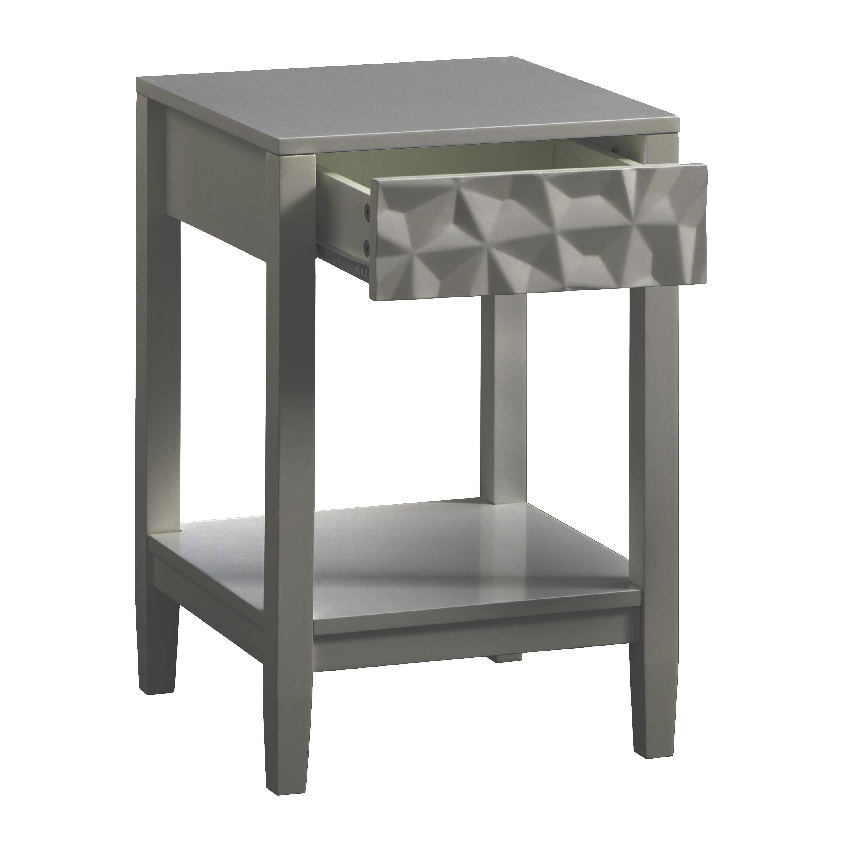 TMS Reggio End Table, Charcoal Gray