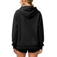 thumbnail image 5 of Pet Pouch Hoodie For Women, Front Zip Drop Shoulder Pullover Sweatshirt, Pet Carrier Sweater For Small Dogs & Cat, Black, M, 5 of 9