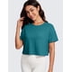 thumbnail image 2 of Remera CRZ YOGA con Nudo y Espalda Abierta Crop Top Verde Jade L, 2 of 6