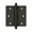 Bronze, variant on Deltana CH2525U19 2-1/2" x 2-1/2" Hinge, w/ Ball Tips in Paint Black
