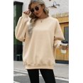 thumbnail image 3 of AMERTEER T-shirts Sweat-Shirts Oversize pour Femmes Pull Col Rond Vêtements Confortables Automne Hiver Mode 2023, 3 of 5