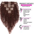 thumbnail image 4 of Extensions de Cheveux Humains Afro Kinky Curly Double Wweft Clip Full Head pour Femmes, 4 of 6