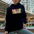 thumbnail image 2 of Cute Retro Dance Your Heart Out Merch Gift Ideas for Dancers Navy Hooded Sweatshirt or Hoodie, XL, 2 of 5