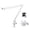 39W white U shaped m, variant on Professional Mic Boom Flexible Adjustable Microphone Stand Mount with/without Windshield for Studio and Home Recording