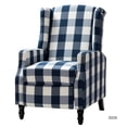 thumbnail image 2 of 14 Karat Home Celia Comfortable Manual Recliner with Wingback in Navy, 2 of 10