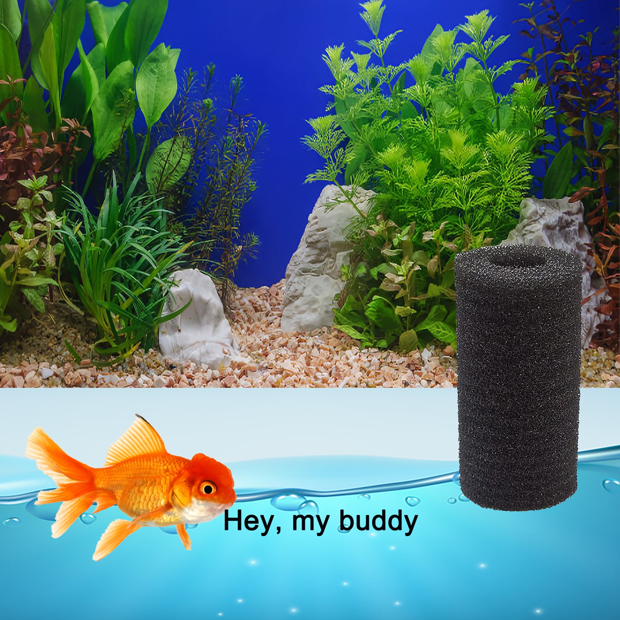 TropicAqua Filter Intake Sponge for Aquaclear Sponge Filter Aquarium Fish Tank - Fits Aqueon Quietflow 50/55/75, Fluval C3/C4 (Pack of 12)