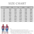 thumbnail image 2 of Fall Festival Holiday Dress Up Clothes, Adult Spiderlike Cosplay Costume Jumpsuit, Premium High Elasticity Spandex Superhero Onesie Bodysuit Halloween Party Costume Outfit, Red, 130, 2 of 8