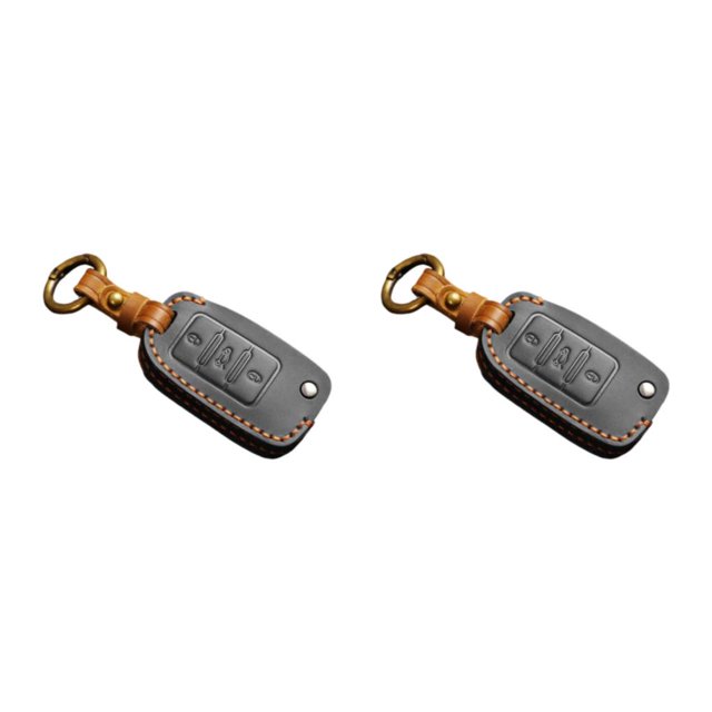 ZheElen Porte-Clés Protection Complète pour une Résilience Inégalée Noir 4 x 7cm 2Set