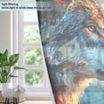 thumbnail image 4 of Wolf Forest Moutain Sun Blackout Curtains Thermal Insulation 63 inch Grommet for Bedroom Living Room Bathroom Kitchen Windows 2 Pack, 4 of 6