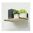 thumbnail image 2 of allen + roth 10.35-Inches L x 1.5-Inches W x 5.28-Inches D Heavy Duty Black Shelf bracket, 2 of 4