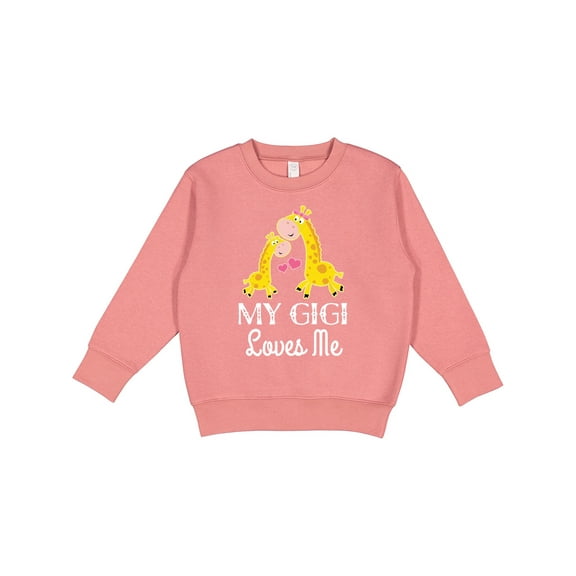 Inktastic Gigi Loves Me Girls Giraffe Granddaughter Toddler Sweatshirt