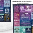 thumbnail image 5 of Leo Gifts for Women, Leo Throw Blanket,Leo Zodiac Gifts for Women, Leo Astrology Throw Blanket Birthday Leo Gifts for Women Men 60"X 50", 5 of 6