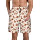 thumbnail image 1 of Balery Cowboy Western Traje de Baño Estilo Hawaiano para Hombre, Shorts de Secado Rápido con Bolsillos-X-Large, 1 of 6