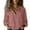 Watermelon red, variant on WRXMIJNHGSA Under $10 Womens Button Down Shirts Long Sleeve Cotton Gauze Tops Casual Collared Blouses Loose Fit Green1 M