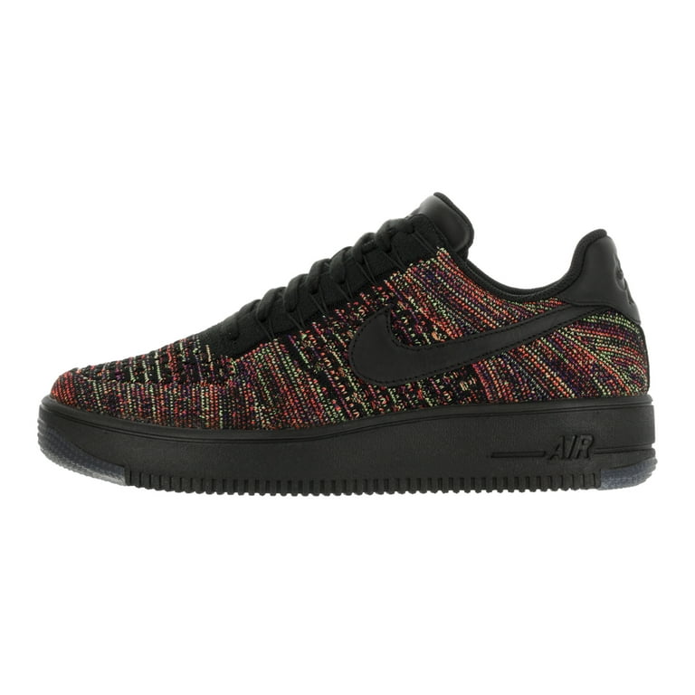 Nike Men s AF1 Ultra Flyknit Low Black Black Bright Crimson Crt Prpl Basketball Shoe 10.5 Men US
