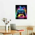 thumbnail image 2 of GOSMITH  Gaming Controller Wall Art Game Wall Decor, Retro Video Game Art Posters Cool Game Handle Canvas Prints for Gamers Girls' Accessories and Boys' Gaming Bedroom Decor, 2 of 4