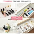 thumbnail image 2 of HOUSE DAY 17 Piece Drawer Organizer Storage, 4-Size Drawer Organizers with Silicone Pads,Bathroom Organizer,Clear, 2 of 10