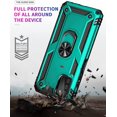 thumbnail image 4 of Galaxy A03S Case [16ft Drop Tested] with HD Screen Protector, Magnetic Ring Holder, Kickstand - Mint, 4 of 9