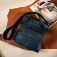 thumbnail image 2 of XINQIHANG Genuien Leather Crossbody Cluth Purse Small Shoulder Bags Mini Messenger with Adjustable Strap, 2 of 6