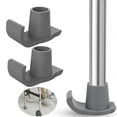 thumbnail image 3 of Walker Ski Glides, Set of 2, Tool-Free Installation Glider Foot Cover, Universal 2" Replacement Glide Caps, Heavy Duty Coaster Skis for Medical Walker, 3 of 9