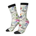 thumbnail image 1 of Fotbe Rabbit And Butterfly Calcetas Largas con Estampado para Hombre y Mujer – Calcetas de Compresión Transpirables y Elásticas, Viajar y Uso Diario Talla 5-11, 1 of 6